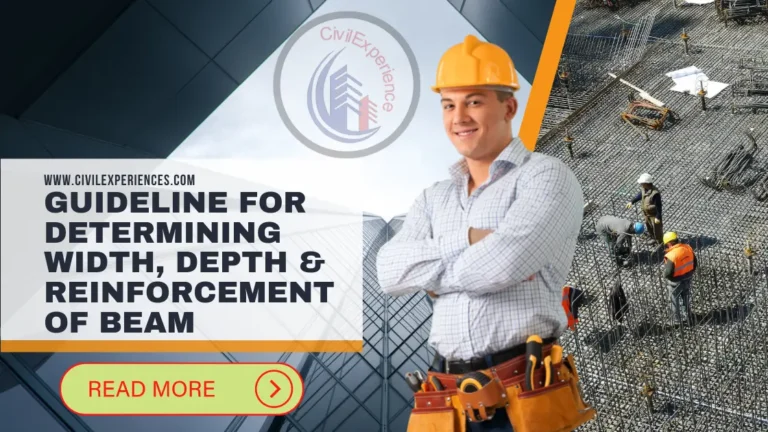 Guideline For Determining Width, Depth &Amp; Reinforcement Of Beam
