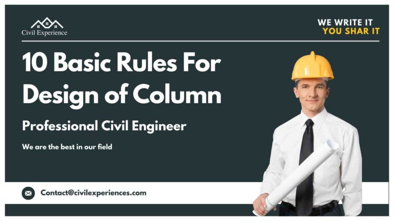 10 Basic Rules For Design Of Column