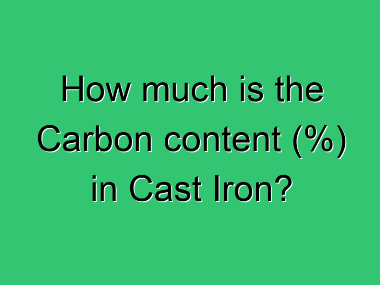 How Much Is The Carbon Content In Cast Iron 3282 Civil Experience