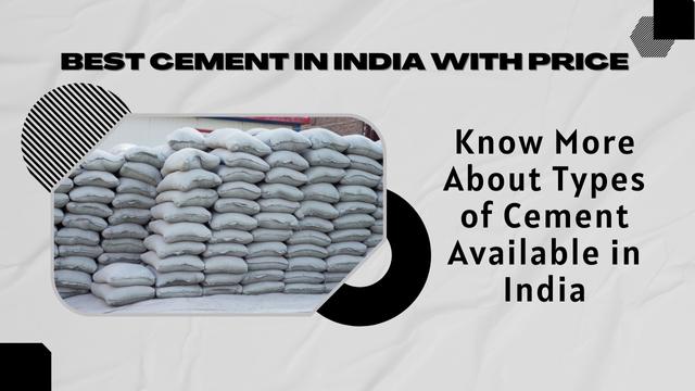 Best Cement In India With Price