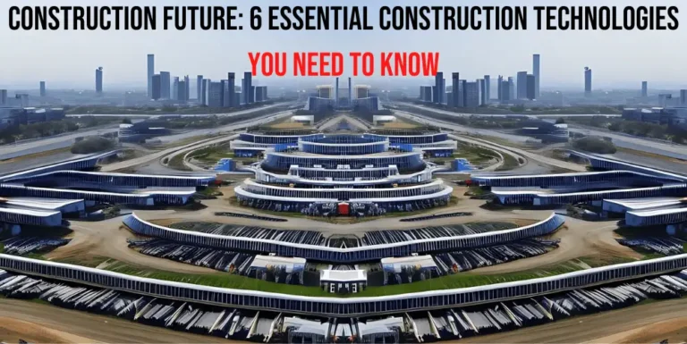 Construction Future: Discover The 6 Essential Construction Technologies You Need To Know