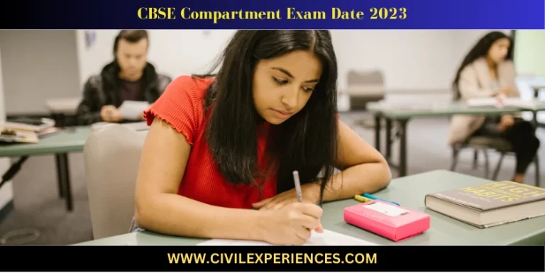 Cbse Compartment Exam Date 2023