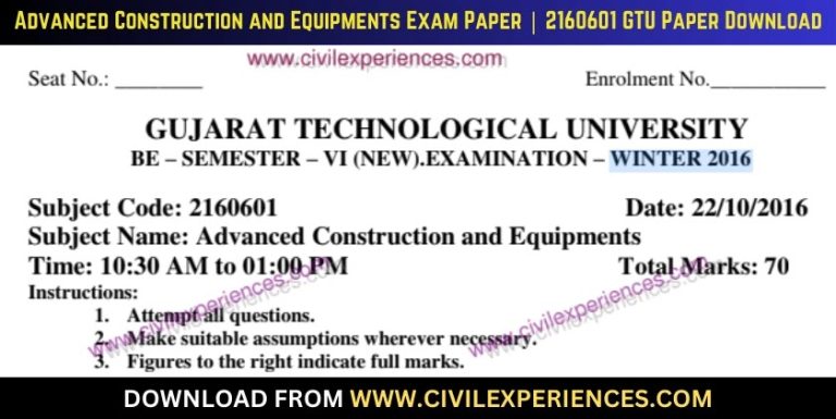 Gtu Advanced Construction And Equipments 22 October 2016 2160601