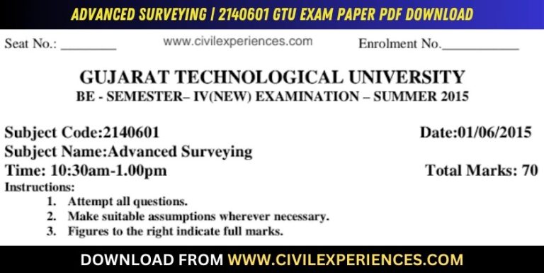 Gtu Advanced Surveying 1 June 2015 2140601