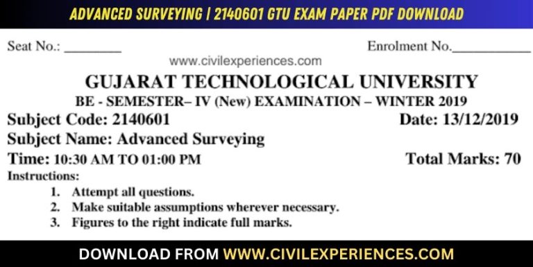 Gtu Advanced Surveying 13 December 2019 2140601