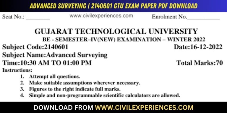 Gtu Advanced Surveying 16 December 2022 2140601