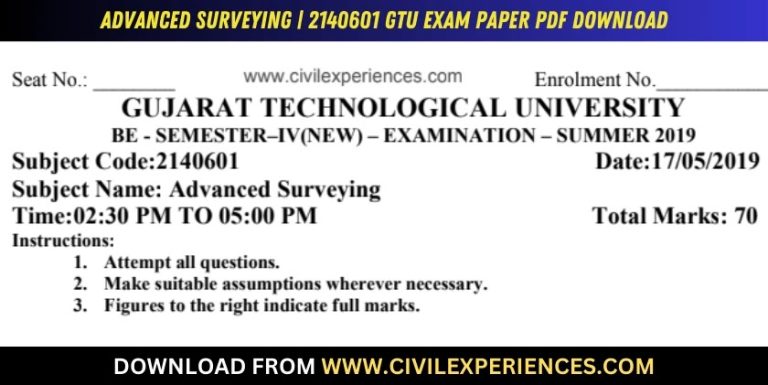 Gtu Advanced Surveying 17 May 2019 2140601