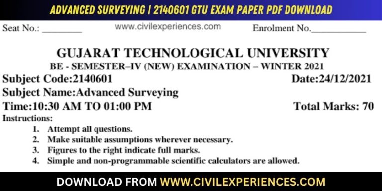 Gtu Advanced Surveying 24 December 2021 2140601