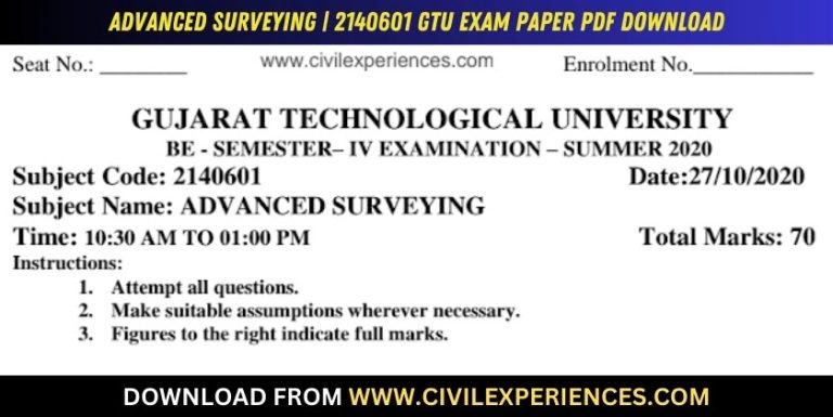 Gtu Advanced Surveying 27 October 2020 2140601