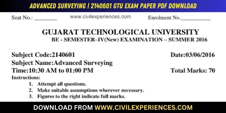 Gtu Advanced Surveying 3 June 2016 2140601