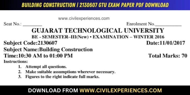 Gtu Building Construction 11 January 2017 2130607