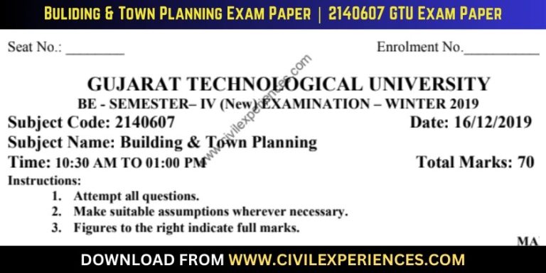 Gtu Buliding &Amp; Town Planning 16 December 2019 2140607