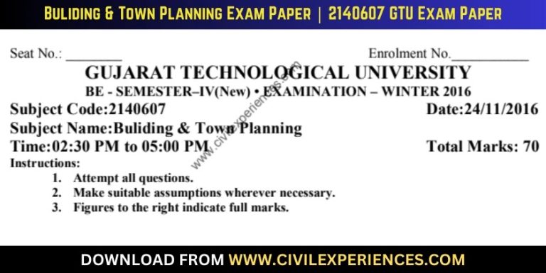 Gtu Buliding &Amp; Town Planning 24 November 2016 2140607