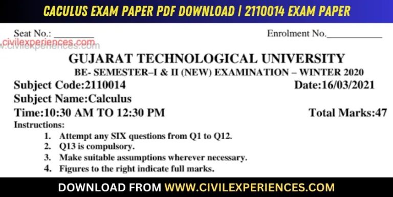 Gtu Caculus 16 March 2021 2110014
