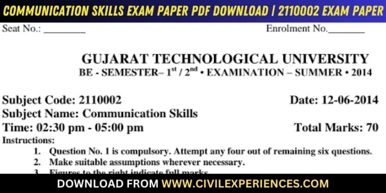 Gtu Communication Skills 12 June 2014 2110002