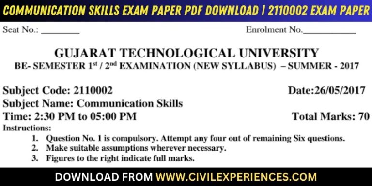Gtu Communication Skills 26 May 2017 2110002