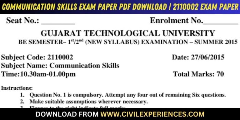 Gtu Communication Skills 27 June 2015 2110002