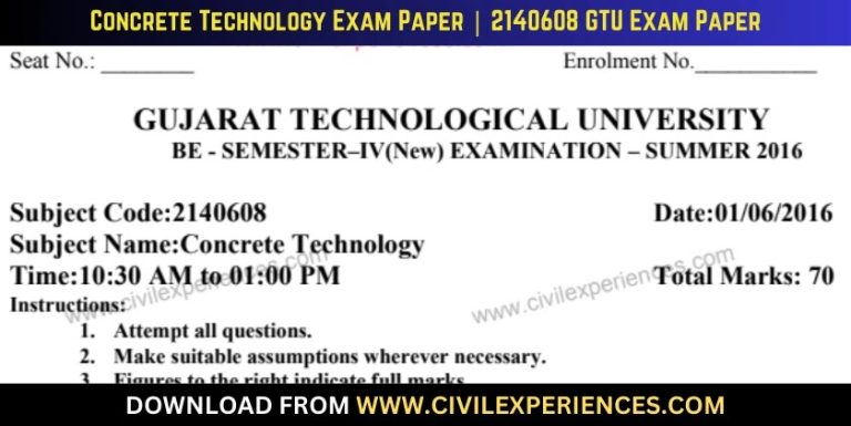Gtu Concrete Technology 1 June 2016 2140608