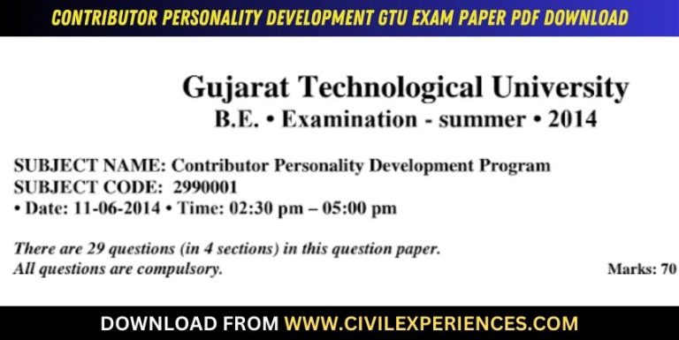 Gtu Contributor Personality Development 11 June 2014 2990001