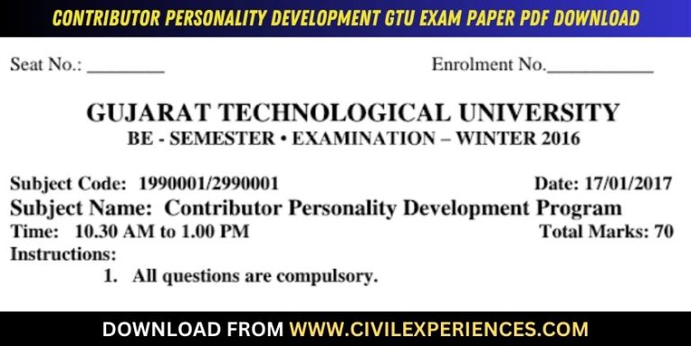 Gtu Contributor Personality Development 17 January 2017 2990001
