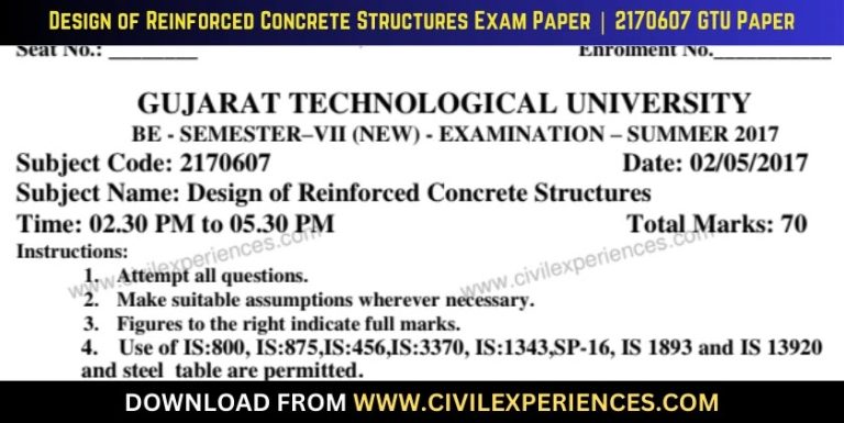 Gtu Design Of Reinforced Concrete Structures 2 May 2017 2170607