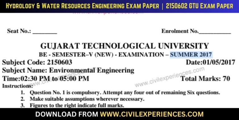 Gtu Environmental Engineering 1 May 2017 2150603