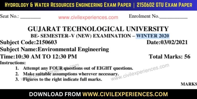Gtu Environmental Engineering 3 February 2021 2150603