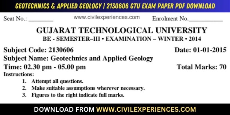 Gtu Geotechnics &Amp; Applied Geology 1 January 2015 2130606