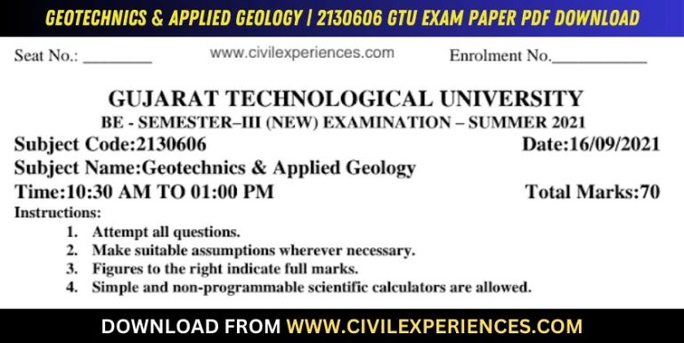 Gtu Geotechnics &Amp; Applied Geology 16 September 2021 2130606