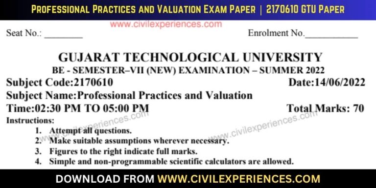 Gtu Professional Practices And Valuation 14 June 2022 2170610