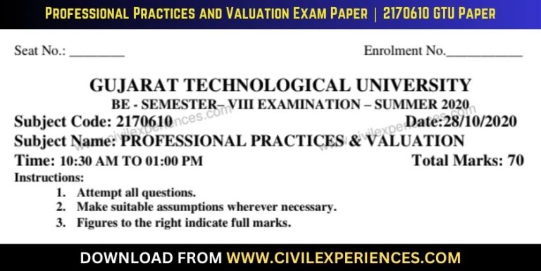 Gtu Professional Practices And Valuation 28 October 2020 2170610