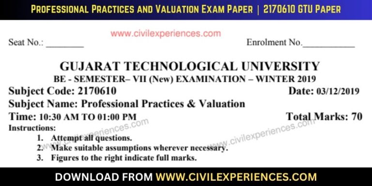 Gtu Professional Practices And Valuation 3 December 2019 2170610