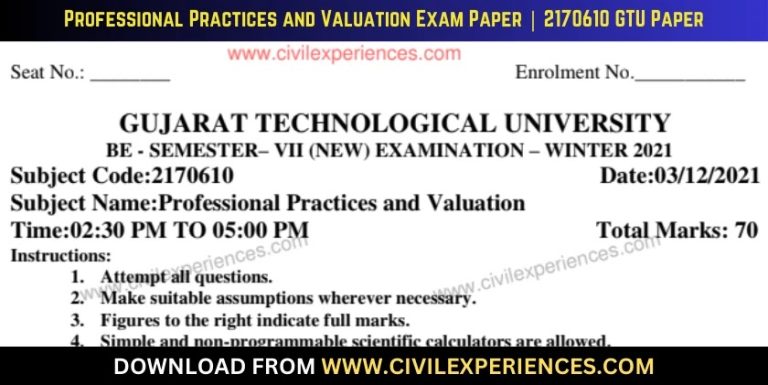 Gtu Professional Practices And Valuation 3 December 2021 2170610