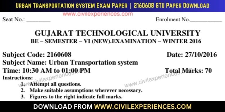 Gtu Urban Transportation System 27 October 2016 2160608