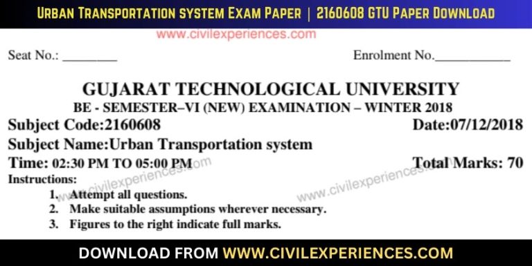 Gtu Urban Transportation System 7 December 2018 2160608